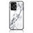 Funda Bumper Silicona Gel Espejo Patron de Moda Carcasa para OnePlus Nord 2T 5G Blanco