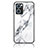 Funda Bumper Silicona Gel Espejo Patron de Moda Carcasa para OnePlus Nord CE 2 5G Blanco