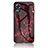 Funda Bumper Silicona Gel Espejo Patron de Moda Carcasa para Oppo A17 Rojo