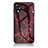 Funda Bumper Silicona Gel Espejo Patron de Moda Carcasa para Oppo A17K Rojo