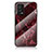 Funda Bumper Silicona Gel Espejo Patron de Moda Carcasa para Oppo A55 4G Rojo