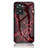 Funda Bumper Silicona Gel Espejo Patron de Moda Carcasa para Oppo A77 4G Rojo