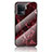 Funda Bumper Silicona Gel Espejo Patron de Moda Carcasa para Oppo A94 4G Rojo