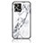 Funda Bumper Silicona Gel Espejo Patron de Moda Carcasa para Oppo F21 Pro 4G Blanco