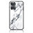 Funda Bumper Silicona Gel Espejo Patron de Moda Carcasa para Oppo F21 Pro 5G Blanco