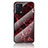 Funda Bumper Silicona Gel Espejo Patron de Moda Carcasa para Oppo K9 5G Rojo