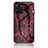 Funda Bumper Silicona Gel Espejo Patron de Moda Carcasa para Realme 10 5G Rojo