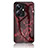 Funda Bumper Silicona Gel Espejo Patron de Moda Carcasa para Realme 10 Pro+ Plus 5G Rojo