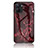 Funda Bumper Silicona Gel Espejo Patron de Moda Carcasa para Realme 10S 5G Rojo