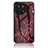 Funda Bumper Silicona Gel Espejo Patron de Moda Carcasa para Realme 11 4G Rojo