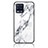 Funda Bumper Silicona Gel Espejo Patron de Moda Carcasa para Realme 8 4G Blanco