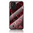 Funda Bumper Silicona Gel Espejo Patron de Moda Carcasa para Realme C20 Rojo