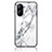 Funda Bumper Silicona Gel Espejo Patron de Moda Carcasa para Realme C33 (2023) Blanco