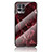 Funda Bumper Silicona Gel Espejo Patron de Moda Carcasa para Realme Narzo 50 4G Rojo