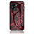 Funda Bumper Silicona Gel Espejo Patron de Moda Carcasa para Realme Narzo 50 5G Rojo