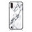 Funda Bumper Silicona Gel Espejo Patron de Moda Carcasa para Samsung Galaxy A01 SM-A015 Blanco