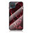 Funda Bumper Silicona Gel Espejo Patron de Moda Carcasa para Samsung Galaxy A12 5G Rojo