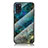 Funda Bumper Silicona Gel Espejo Patron de Moda Carcasa para Samsung Galaxy A21s Azul