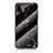 Funda Bumper Silicona Gel Espejo Patron de Moda Carcasa para Samsung Galaxy A22 5G Oro y Negro