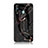 Funda Bumper Silicona Gel Espejo Patron de Moda Carcasa para Samsung Galaxy A60 Oro y Negro