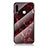 Funda Bumper Silicona Gel Espejo Patron de Moda Carcasa para Samsung Galaxy A70E Rojo