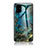Funda Bumper Silicona Gel Espejo Patron de Moda Carcasa para Samsung Galaxy A71 5G Azul