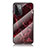 Funda Bumper Silicona Gel Espejo Patron de Moda Carcasa para Samsung Galaxy A72 4G Rojo