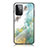 Funda Bumper Silicona Gel Espejo Patron de Moda Carcasa para Samsung Galaxy A72 4G Verde