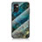 Funda Bumper Silicona Gel Espejo Patron de Moda Carcasa para Samsung Galaxy F23 5G Azul