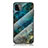 Funda Bumper Silicona Gel Espejo Patron de Moda Carcasa para Samsung Galaxy F42 5G Azul