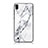 Funda Bumper Silicona Gel Espejo Patron de Moda Carcasa para Samsung Galaxy M10 Blanco