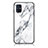 Funda Bumper Silicona Gel Espejo Patron de Moda Carcasa para Samsung Galaxy M31s Blanco