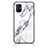 Funda Bumper Silicona Gel Espejo Patron de Moda Carcasa para Samsung Galaxy M51 Blanco