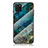 Funda Bumper Silicona Gel Espejo Patron de Moda Carcasa para Samsung Galaxy M60s Azul