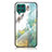 Funda Bumper Silicona Gel Espejo Patron de Moda Carcasa para Samsung Galaxy M62 4G Verde