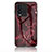 Funda Bumper Silicona Gel Espejo Patron de Moda Carcasa para Vivo iQOO 10 5G Rojo