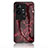 Funda Bumper Silicona Gel Espejo Patron de Moda Carcasa para Vivo iQOO 11 5G Rojo