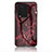 Funda Bumper Silicona Gel Espejo Patron de Moda Carcasa para Vivo iQOO Neo7 SE Rojo