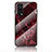 Funda Bumper Silicona Gel Espejo Patron de Moda Carcasa para Vivo iQOO Z3 5G Rojo