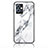 Funda Bumper Silicona Gel Espejo Patron de Moda Carcasa para Vivo iQOO Z6 5G Blanco