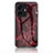 Funda Bumper Silicona Gel Espejo Patron de Moda Carcasa para Vivo iQOO Z6 Lite 5G Rojo