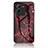 Funda Bumper Silicona Gel Espejo Patron de Moda Carcasa para Vivo V25 Pro 5G Rojo