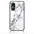 Funda Bumper Silicona Gel Espejo Patron de Moda Carcasa para Vivo Y02S Blanco