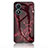 Funda Bumper Silicona Gel Espejo Patron de Moda Carcasa para Vivo Y02S Rojo