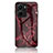 Funda Bumper Silicona Gel Espejo Patron de Moda Carcasa para Vivo Y16 Rojo