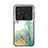 Funda Bumper Silicona Gel Espejo Patron de Moda Carcasa para Xiaomi Mi 12 Ultra 5G Verde