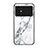 Funda Bumper Silicona Gel Espejo Patron de Moda Carcasa para Xiaomi Poco M4 5G Blanco