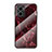 Funda Bumper Silicona Gel Espejo Patron de Moda Carcasa para Xiaomi Redmi 10 5G Rojo