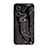 Funda Bumper Silicona Gel Espejo Patron de Moda Carcasa para Xiaomi Redmi Note 12 Pro 5G Oro y Negro