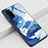 Funda Bumper Silicona Gel Espejo Patron de Moda Carcasa S01 para Huawei Honor V30 Pro 5G Azul